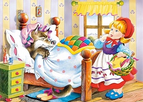 Пазл Красная шапочка пришла к волку, 120 элементов (Castorland, C120-12268)